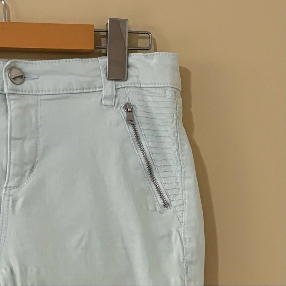 Dynamite| Light Mint Green Kate Cotton Skinny Denim Pants Size 28